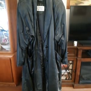 Leather coat